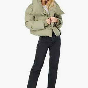 Avec Les Filles Cropped Puffer Jacket